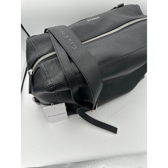 Givenchy Black Leatger Pebble Textured Large Pandora Travel Bag - Picture 1 of 9